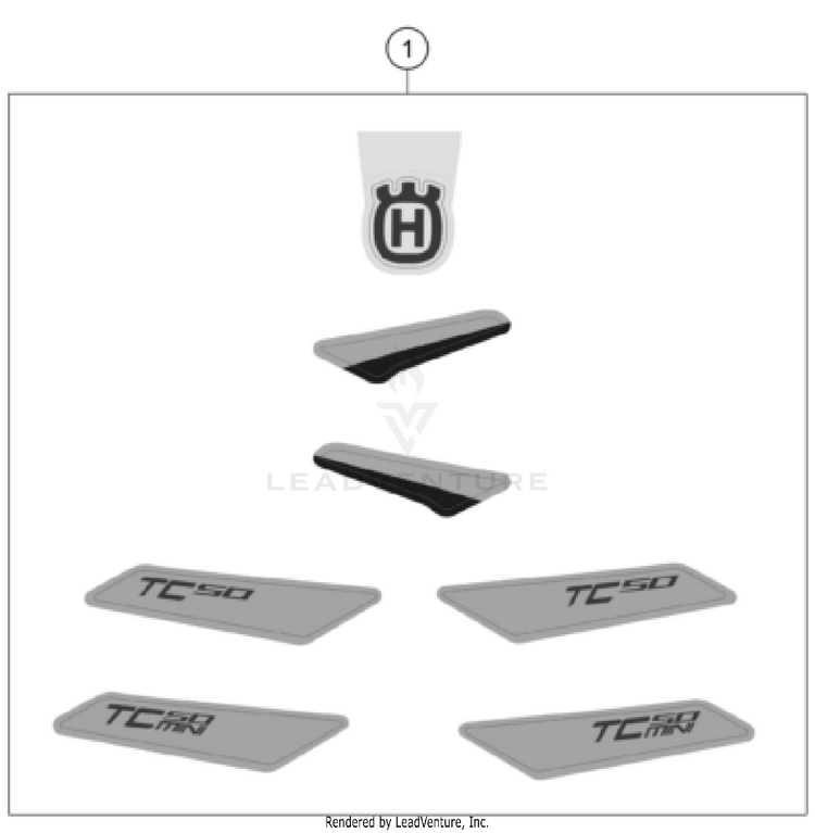 Decal TC 50 CHASSIS - 2023 Schematic