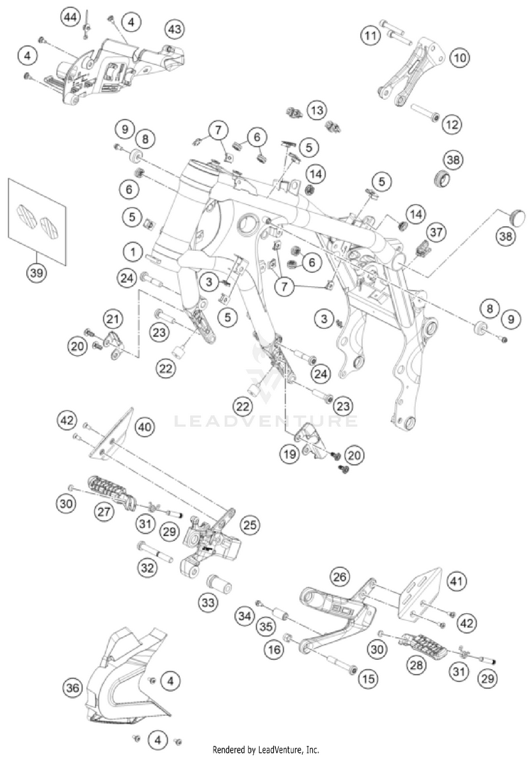 Frame VITPILEN 801 - col.2 CHASSIS - 2025 Schematic