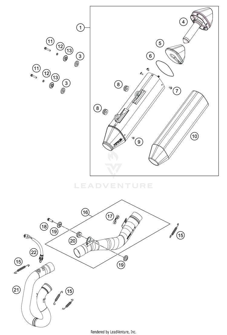 Exhaust System FE 501s CHASSIS - 2020 Schematic
