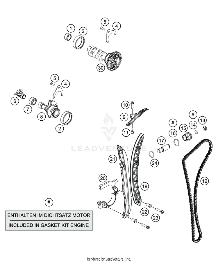 Timing Drive VITPILEN 701 ENGINE - 2020 Schematic