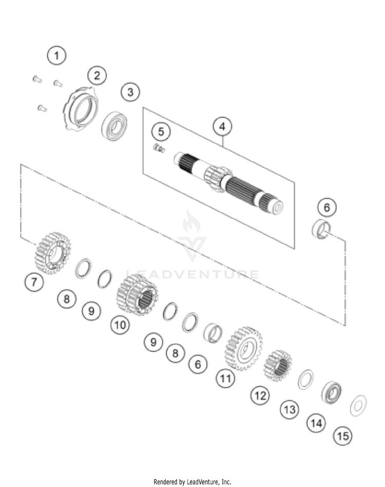 Transmission I - Main Shaft 901 Norden Engine - 2022 Schematic