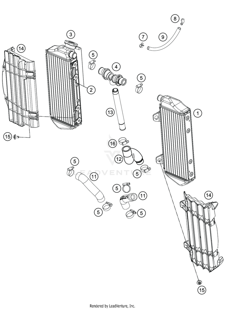 Cooling System FS 450 ENGINE - 2020 Schematic