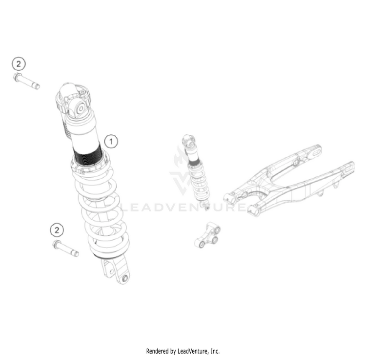 Shock Absorber TC 125 CHASSIS - 2022 Schematic