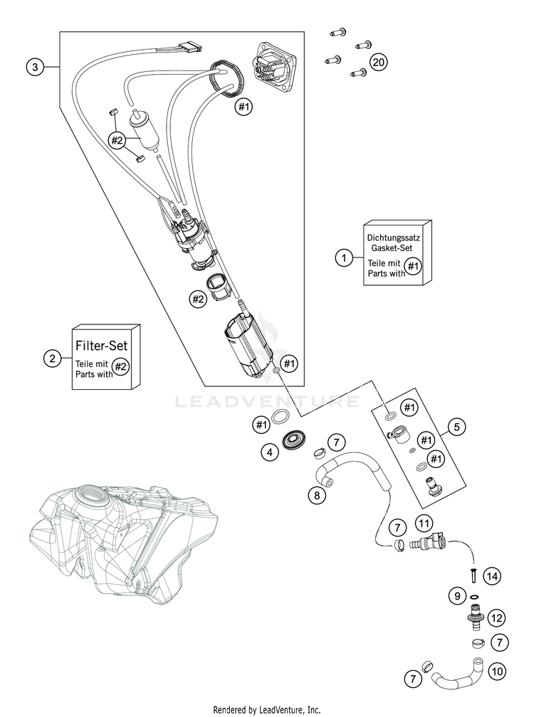 Fuel Pump FC 350 CHASSIS - 2020 Schematic