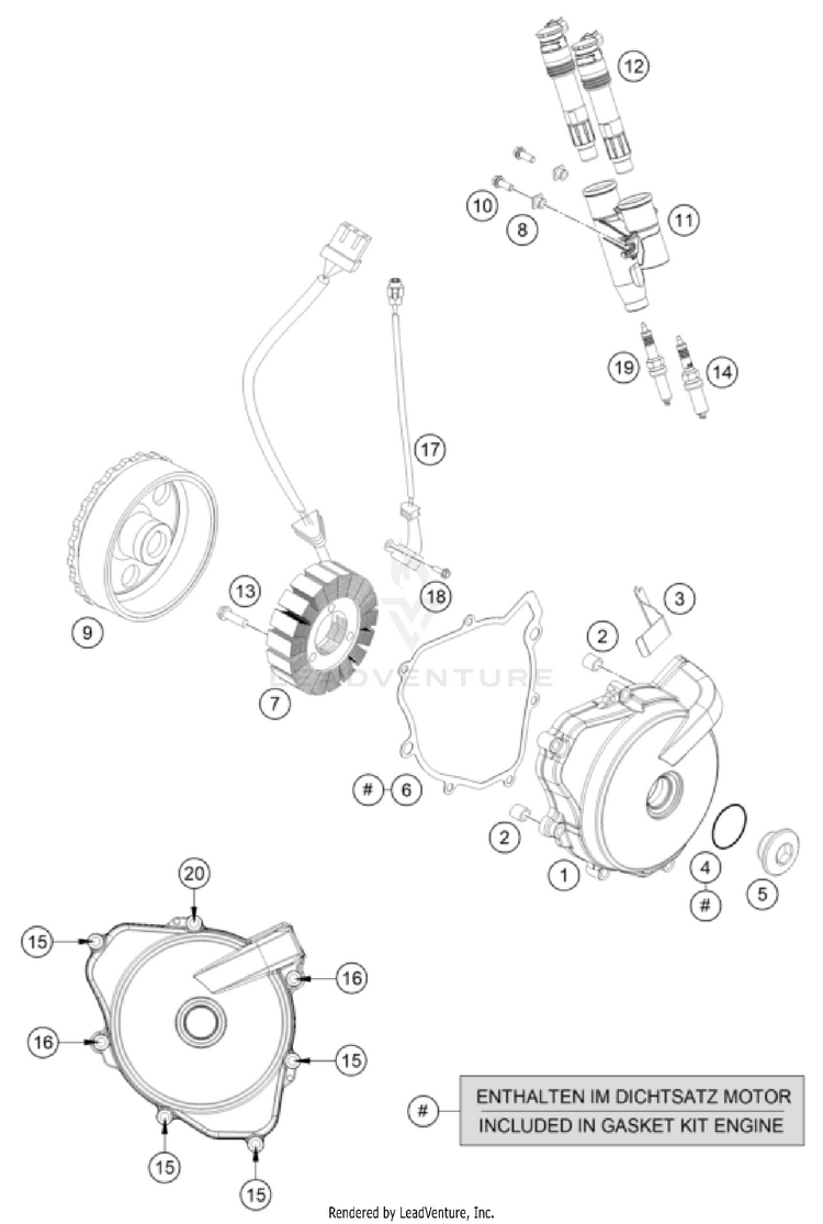 Ignition System 701 FE/FS US ENGINE - 2024 Schematic