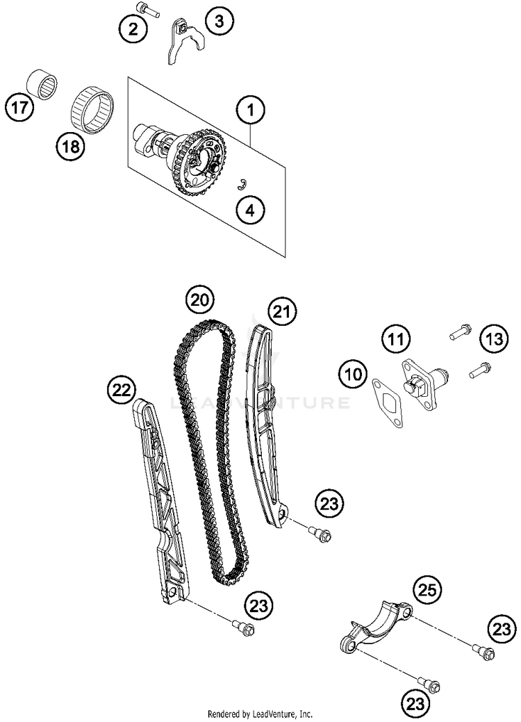 Timing Drive FC 450 ENGINE - 2014 Schematic