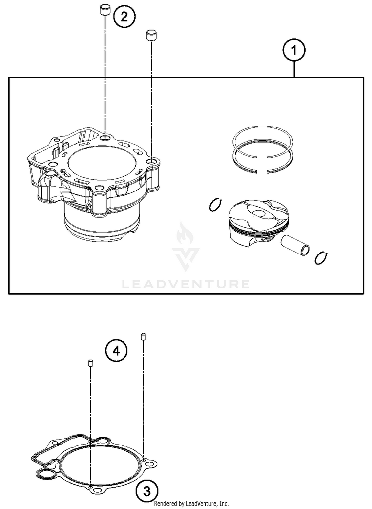 Cylinder FC 350 ENGINE - 2016 Schematic