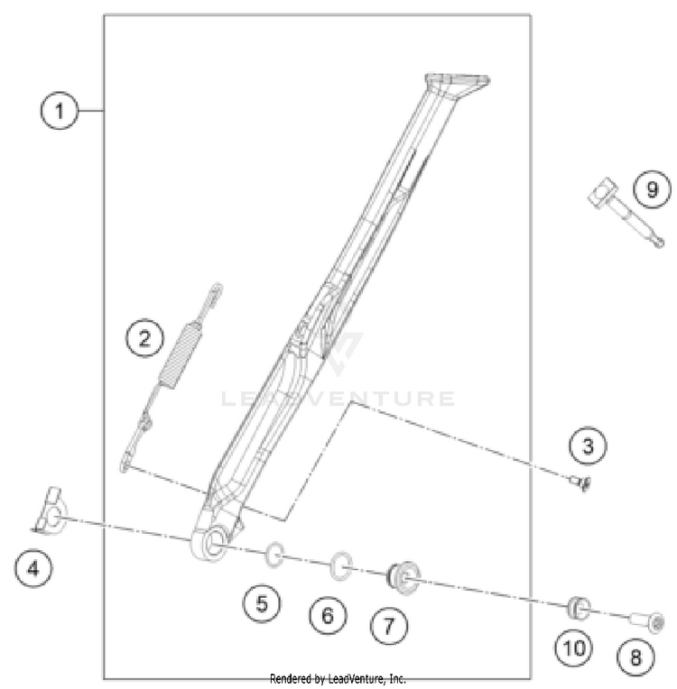 Side / Center Stand FE 450 US CHASSIS - 2026 Schematic