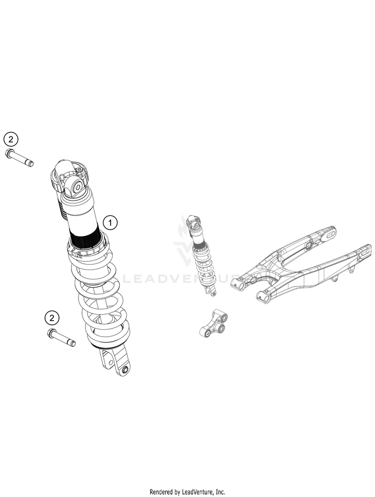 Shock Absorber TC 125 CHASSIS - 2021 Schematic