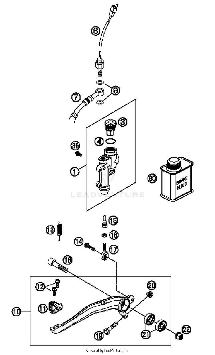 Rear Brake Control FE 501S CHASSIS - 2016 Schematic