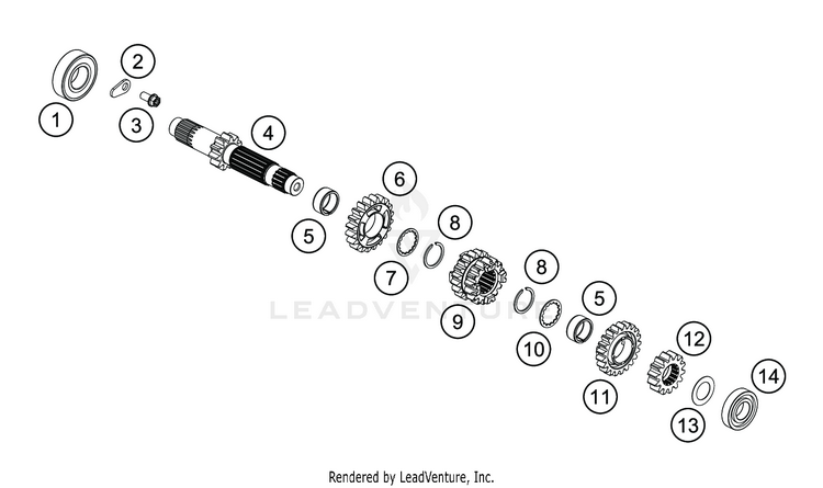 Transmission I - Main Shaft TC 85 19 16 ENGINE - 2020 Schematic