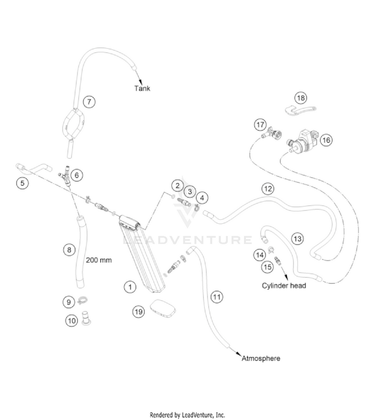Evaporative Canister FE 501 US CHASSIS - 2022 Schematic