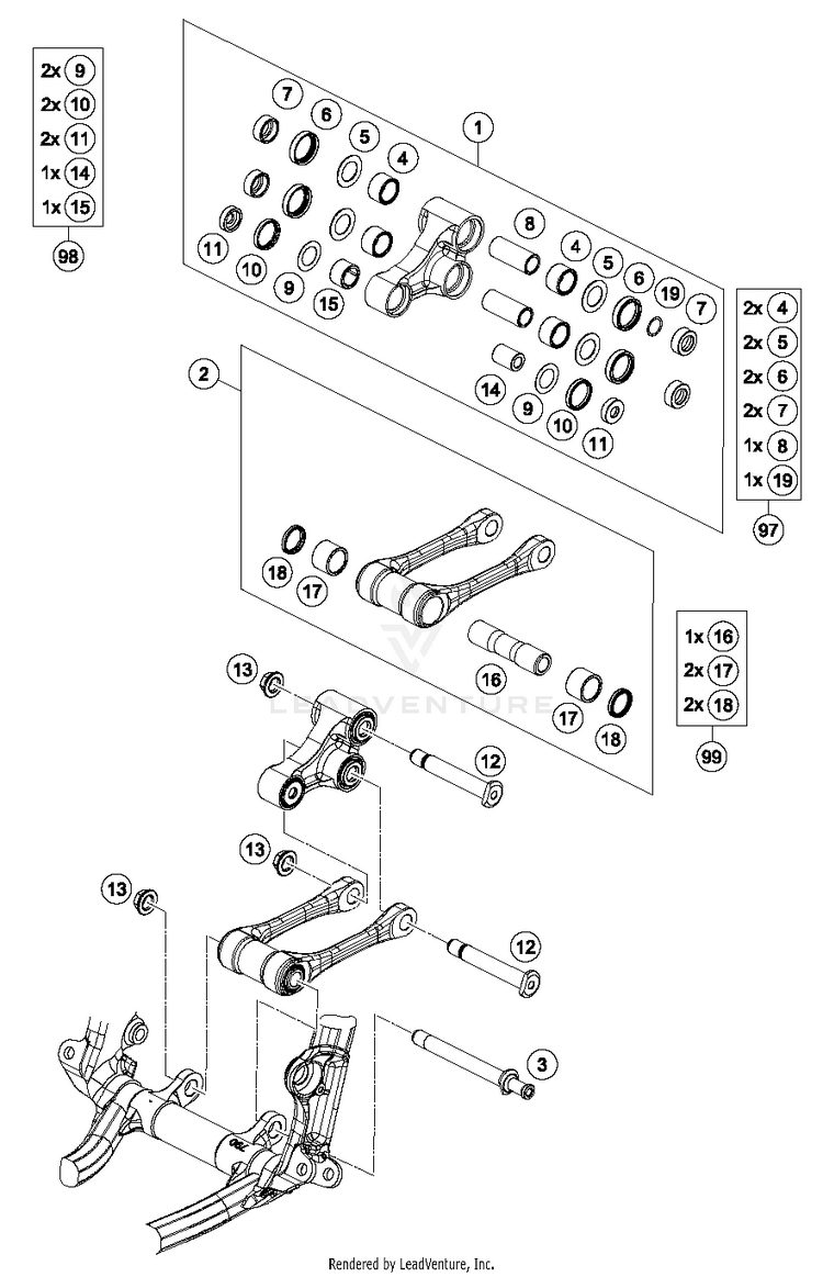 Pro Lever Linking FC 250 CHASSIS - 2018 Schematic