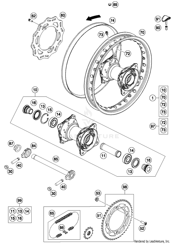 Rear Wheel TC 85 17_14 CHASSIS - 2017 Schematic