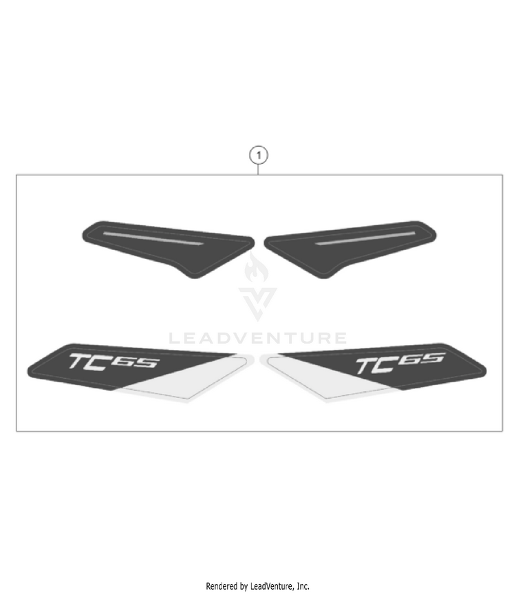 Decal TC 65 EU CHASSIS - 2022 Schematic