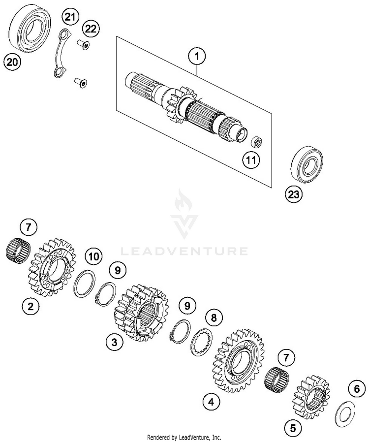 Transmissioni - Main Shaft FE 501 ENGINE - 2019 Schematic