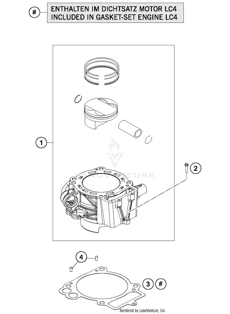 Cylinder 701 SUPERMOTO ENGINE - 2016 Schematic