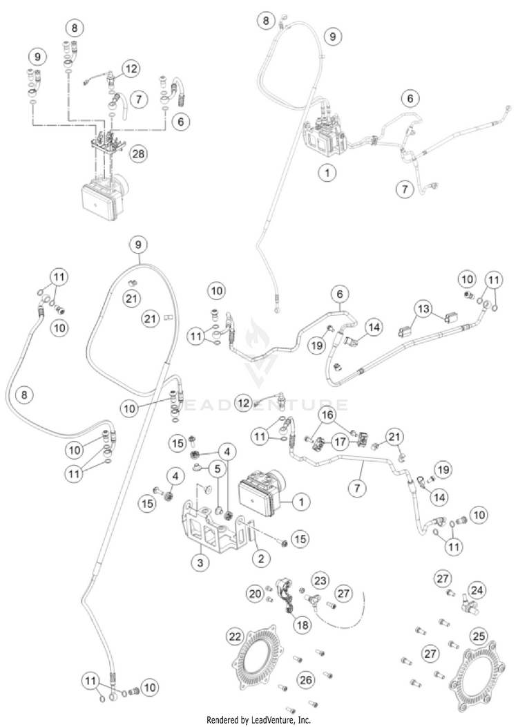 Abs 701 ENDURO US CHASSIS - 2024 Schematic