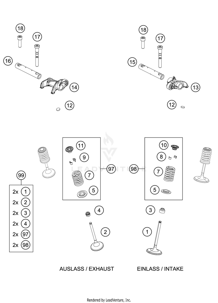 Valve Drive FE 501s Engine - 2021 Schematic