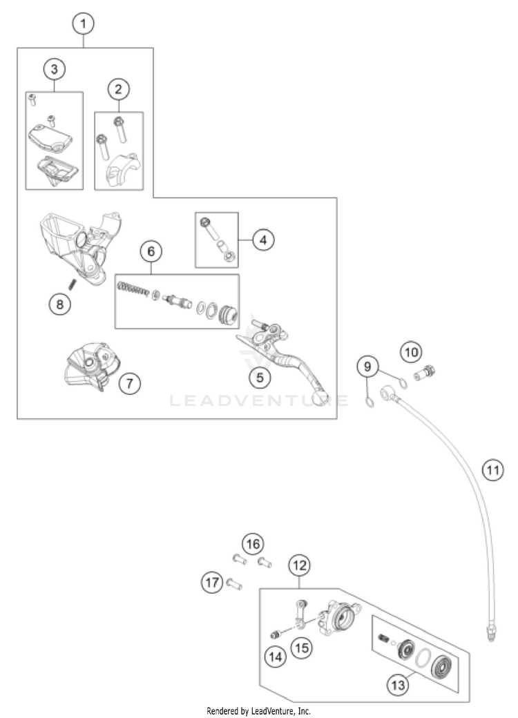 Clutch Control TC 65 ENGINE - 2025 Schematic