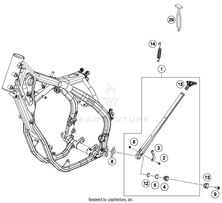Side / Center Stand FE 501 CHASSIS - 2018 Schematic