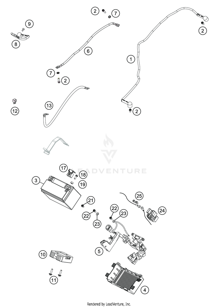 Battery VITPILEN 701 CHASSIS - 2020 Schematic