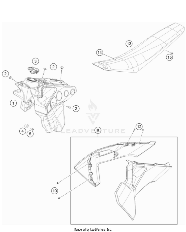 Tank, Seat Schematic