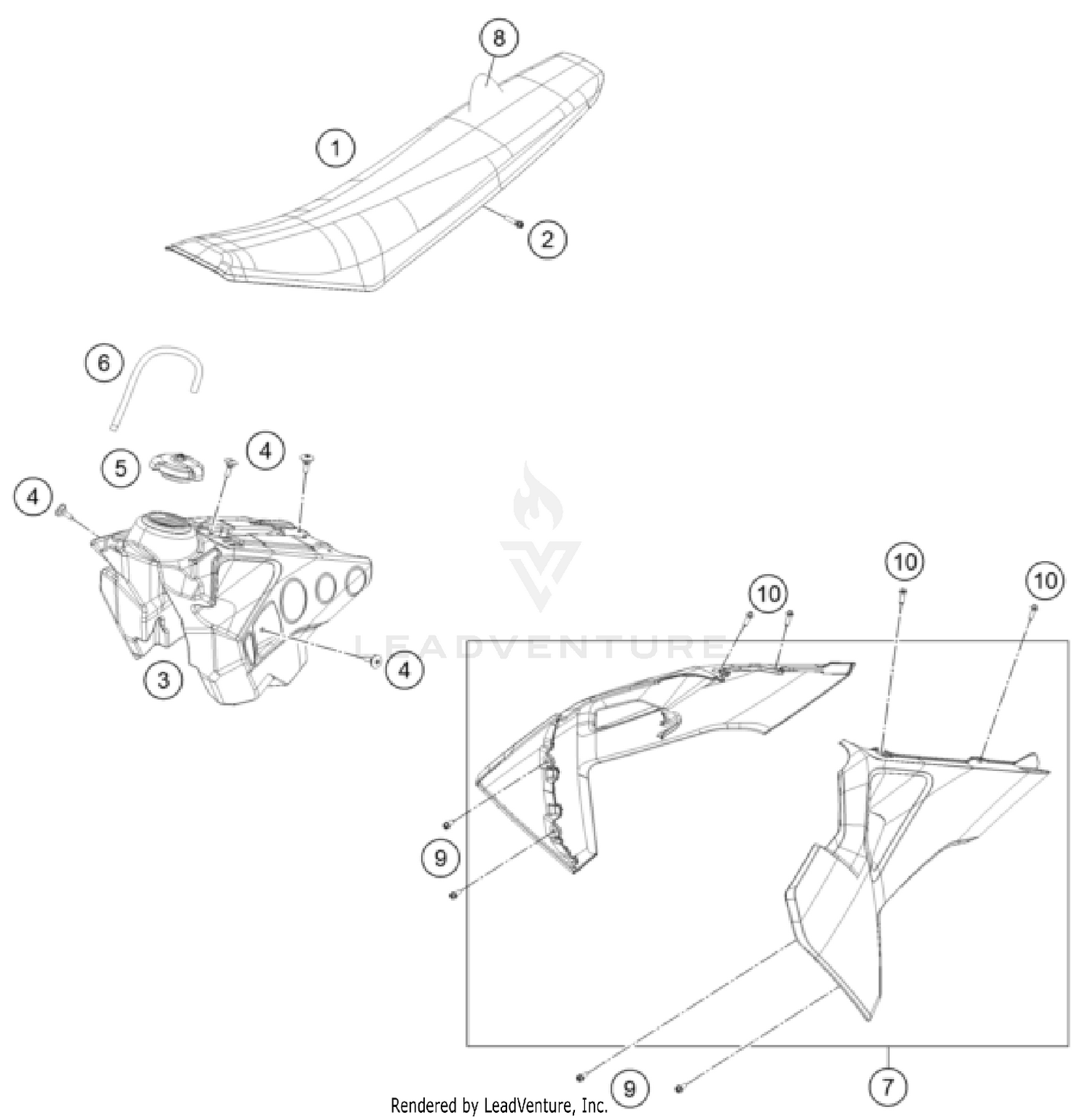 TANK, SEAT