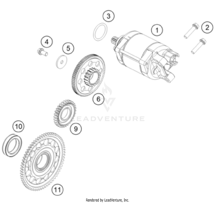 Electric Starter FC 450 Rockstar Ed. ENGINE - 2023 Schematic