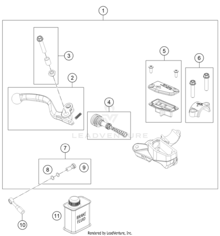 Front Brake Control TC 65 CHASSIS - 2026 Schematic