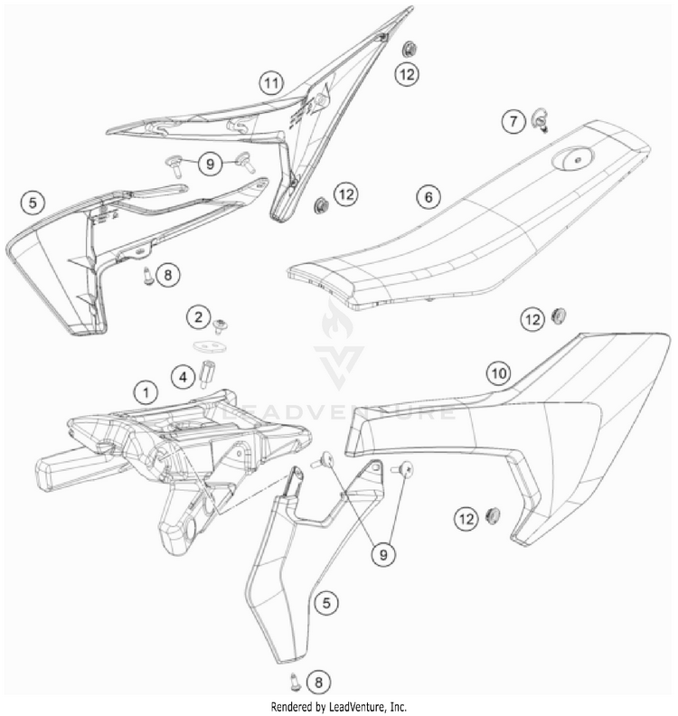 Tank, Seat Schematic