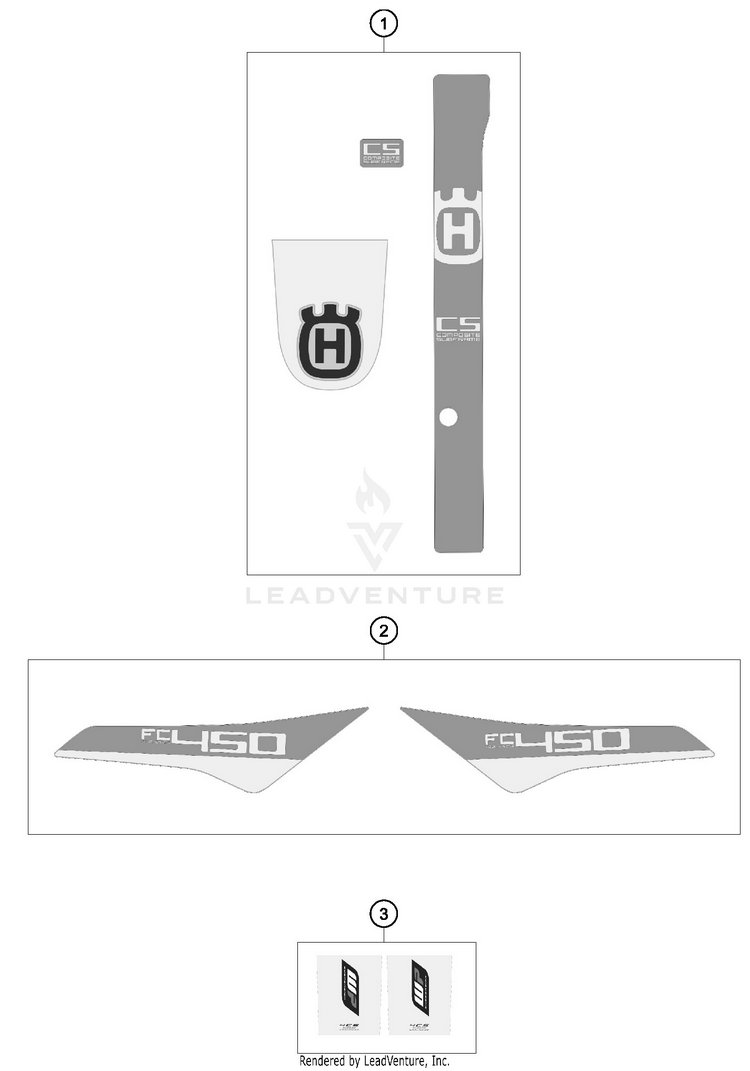 Decals FC 450 CHASSIS - 2016 Schematic
