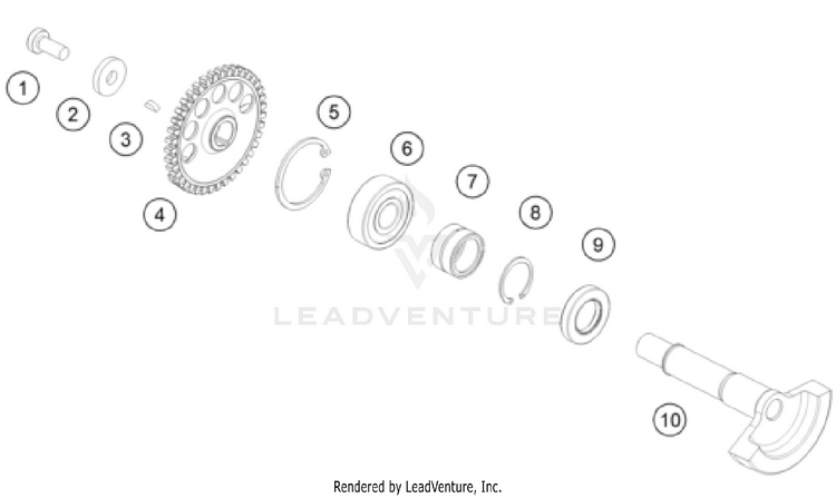 Balancer Shaft TX 300i ENGINE - 2025 Schematic