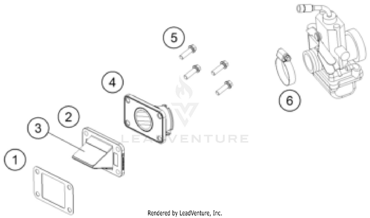 Reed Valve Case TC 65 ENGINE - 2026 Schematic