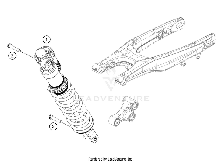 Shock Absorber FC 450 CHASSIS - 2021 Schematic