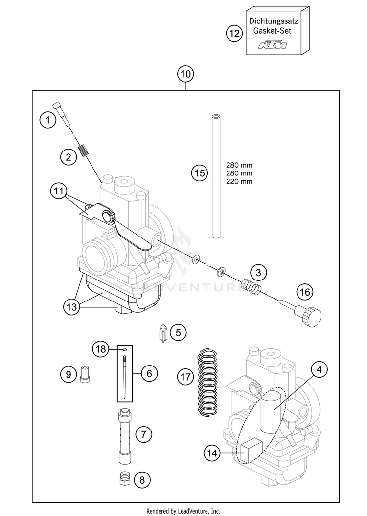 Carburetor TC 65 Engine - 2021 Schematic