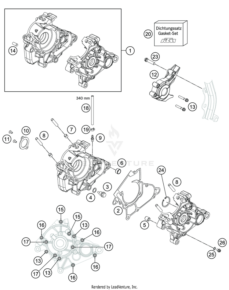 Engine Case TC 50 MINI ENGINE - 2020 Schematic