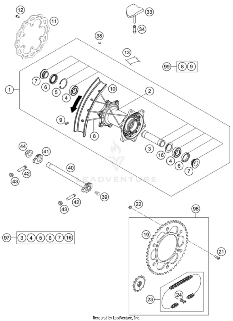 Rear Wheel Schematic