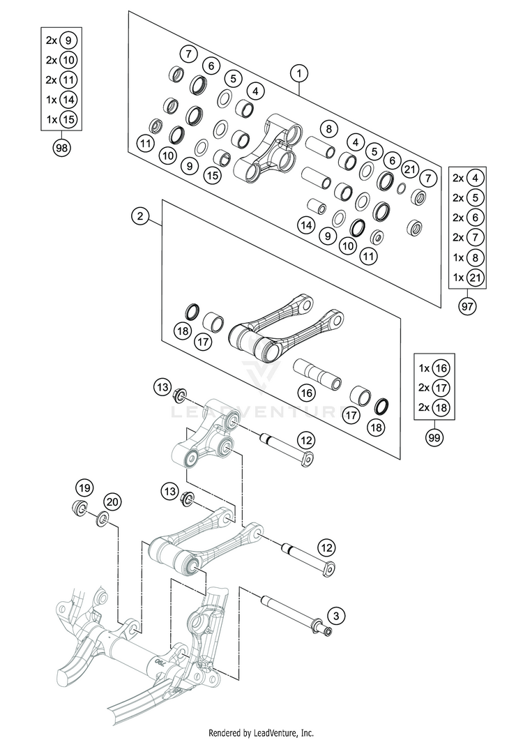 Pro Lever Linking FE 501s CHASSIS - 2020 Schematic