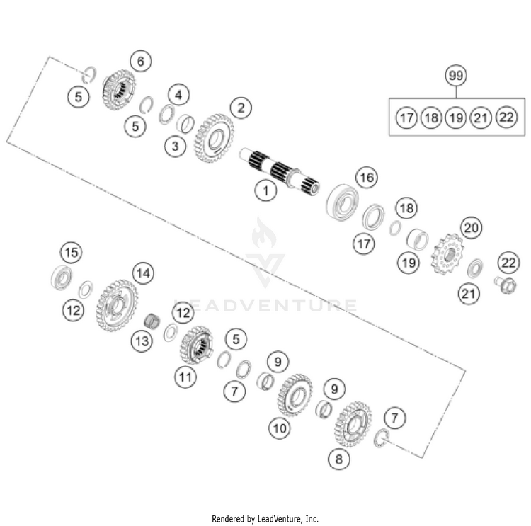 Transmission Ii - Countershaft TC 85 ENGINE - 2025 Schematic