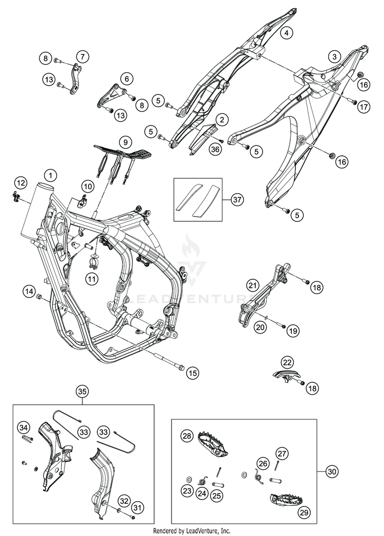 Frame FC 450 CHASSIS - 2020 Schematic