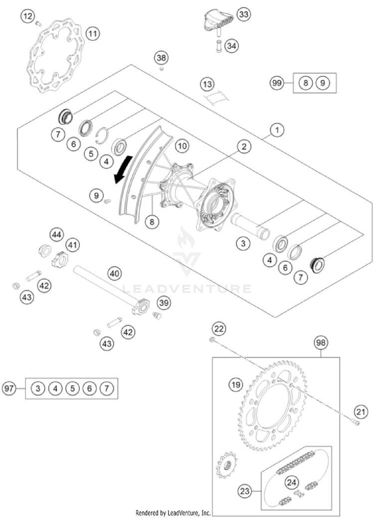 Rear Wheel Schematic