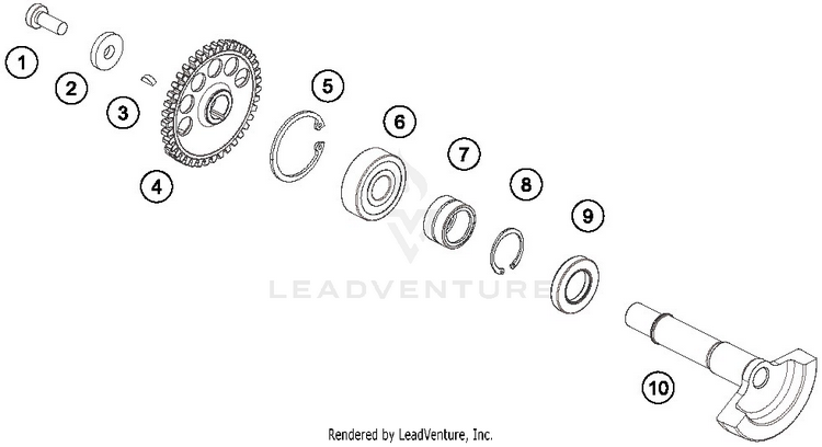 Balancer Shaft TX 300 ENGINE - 2019 Schematic