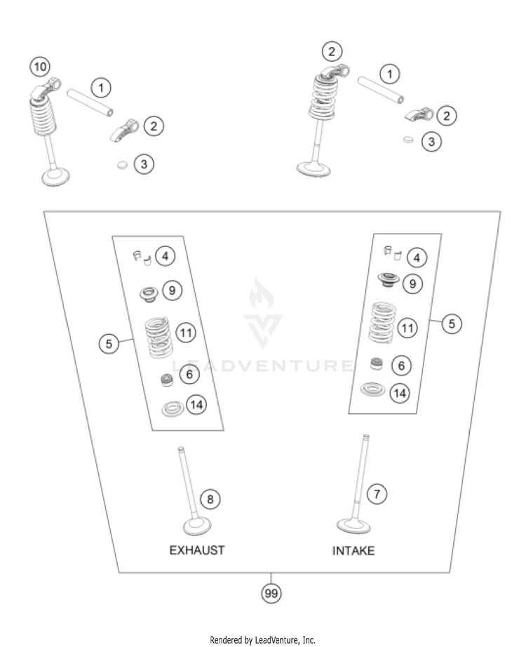 Valve Drive FX 350 Engine - 2022 Schematic