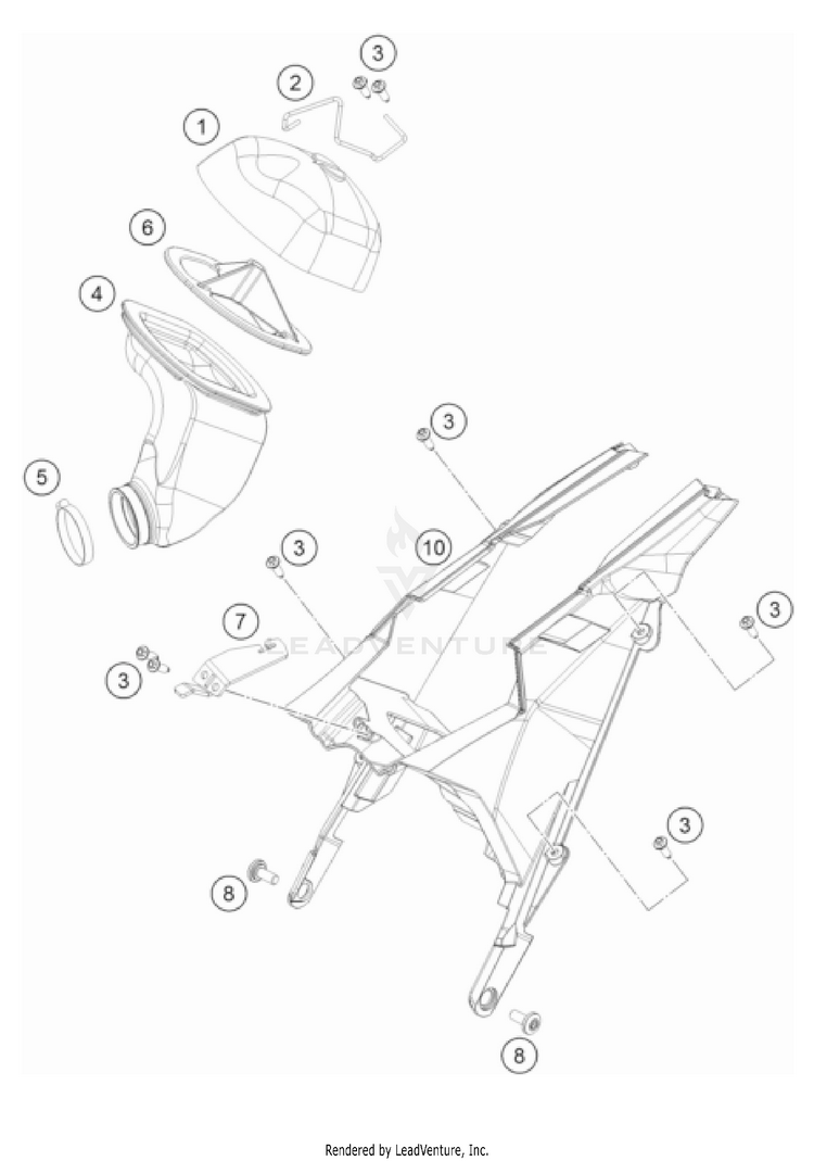 Air Filter TC 65 EU CHASSIS - 2022 Schematic