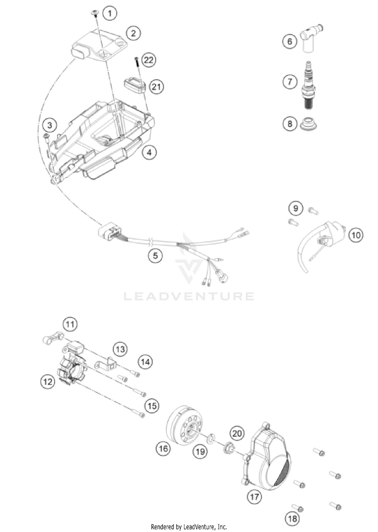Ignition System TC 85 ENGINE - 2025 Schematic