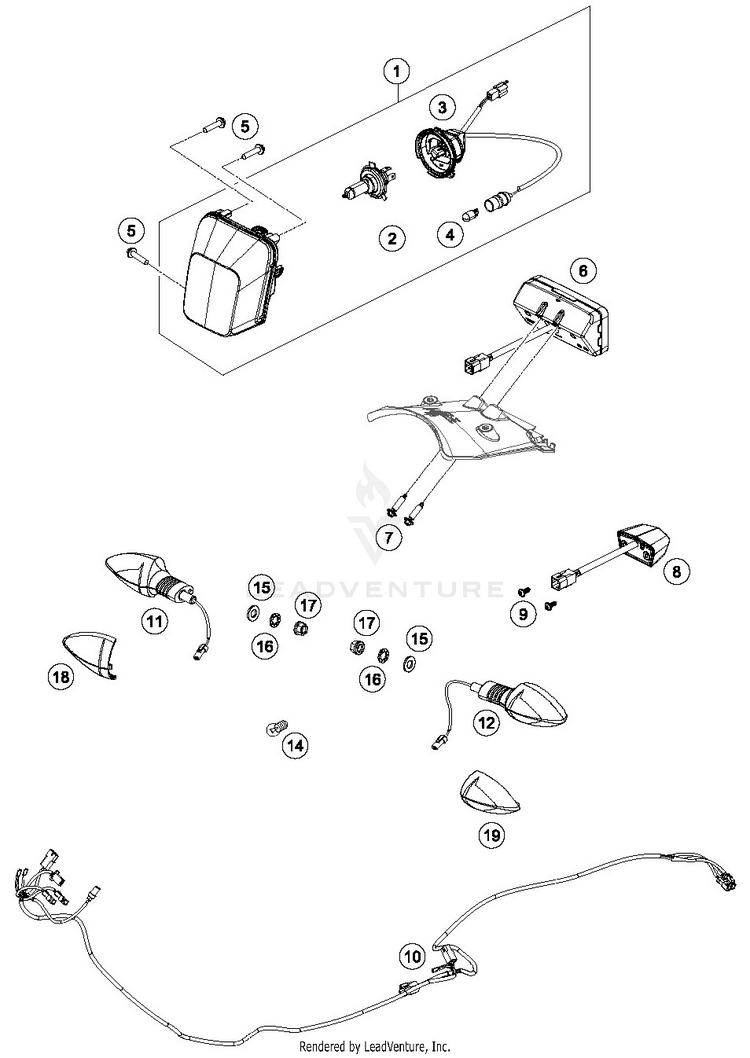 Lighting System FE 250 CHASSIS - 2019 Schematic