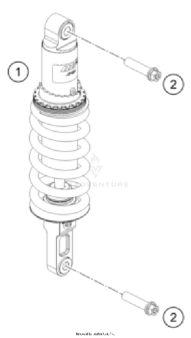 Shock Absorber VITPILEN 801 - col.1 CHASSIS - 2025 Schematic