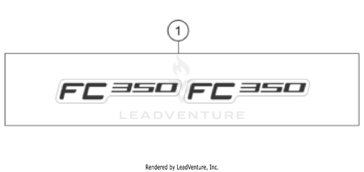 Decal FC 350 CHASSIS - 2025 Schematic