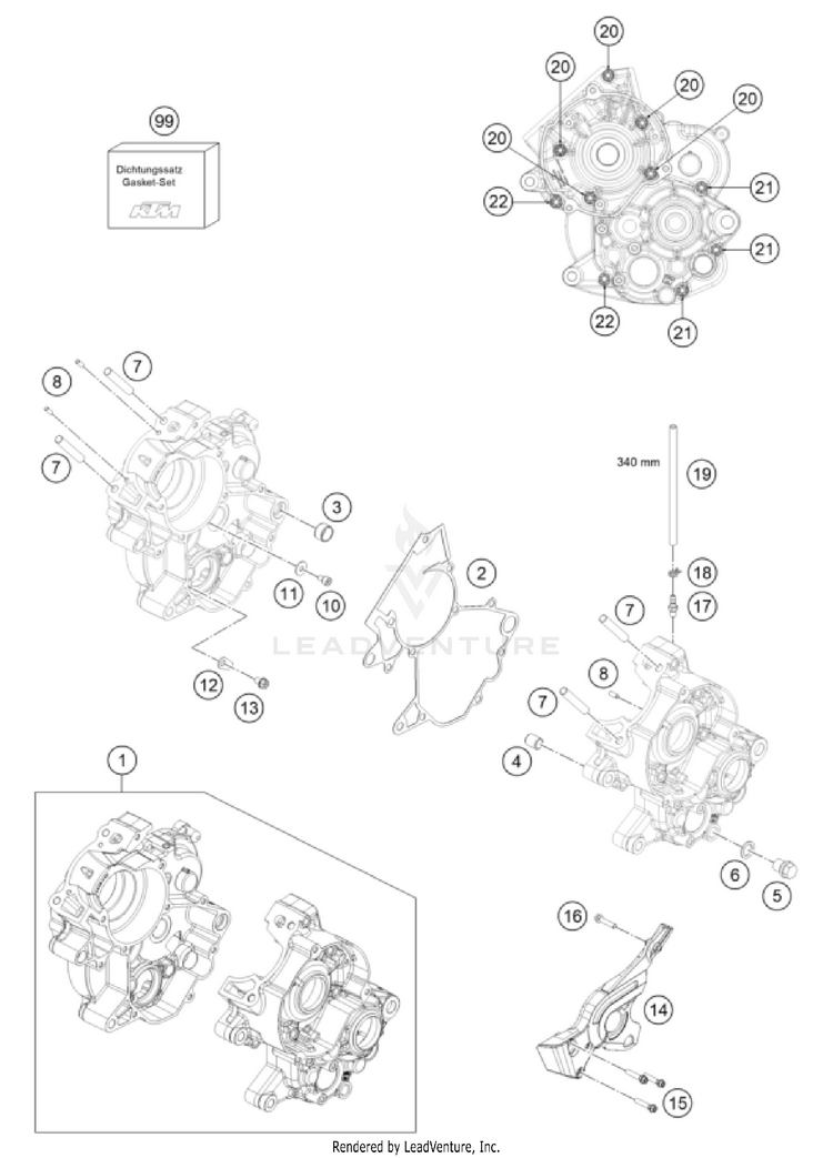 Engine Case TC 65 ENGINE - 2025 Schematic